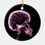X-RAY SKULL BRAIN - PINK ORNAMENT