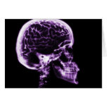 X-RAY SKULL BRAIN - PURPLE cards