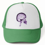 X-RAY SKULL BRAIN - PURPLE hats
