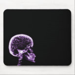 X-RAY SKULL BRAIN - PURPLE mousepads