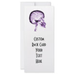 X-RAY SKULL BRAIN - PURPLE rack cards