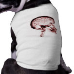 X-RAY SKULL BRAIN - RED pet clothing