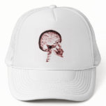 X-RAY SKULL BRAIN - RED hats