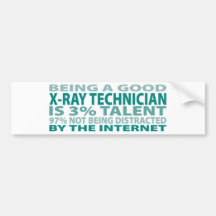 X-Ray Technician 3% Talent Bumper Stickers