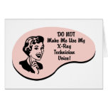 X-Ray Technician Voice cards