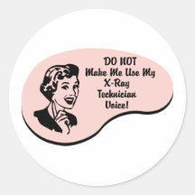 X-Ray Technician Voice Stickers