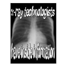 X-Ray Technologists.... Postcard