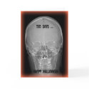X-Ray-Ted Halloween Greeting Card
