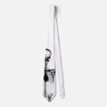 X-Ray Vision B&W Single Skeleton Neck Tie