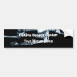 X-Ray Vision Blue Single Skeleton Bumper Stickers