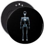 X-Ray Vision Blue Single Skeleton Pins