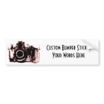 X-RAY VISION CAMERA BLACK RED bumper stickers