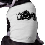 X-RAY VISION CAMERA BLACK & WHITE DOG T-SHIRT