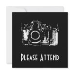 X-RAY VISION CAMERA - BLACK & WHITE invitations
