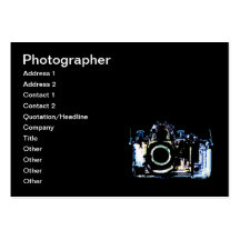 X-RAY VISION CAMERA - ORIGINAL BLUE BUSINESS CARD TEMPLATE