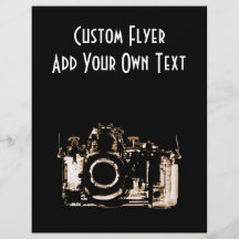 X-RAY VISION CAMERA - SEPIA PERSONALIZED FLYER