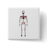 X-Ray Vision Single Skeleton White Red buttons