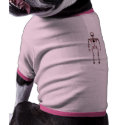 X-Ray Vision Single Skeleton White Red pet clothing