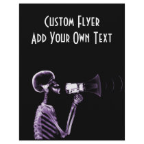 X-RAY VISION SKELETON ON MEGAPHONE - PURPLE
