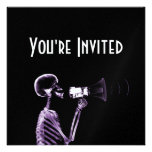 X-RAY VISION SKELETON ON MEGAPHONE - PURPLE CUSTOM ANNOUNCEMENTS