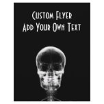 X-RAY VISION SKELETON SKULL - B&W flyers