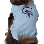 X-RAY VISION SKELETON SKULL ON PHONE - PURPLE pet clothing