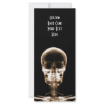X-RAY VISION SKELETON SKULL - ORANGE rack cards