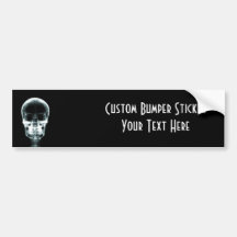 X-RAY VISION SKELETON SKULL - ORIGINAL BUMPER STICKERS