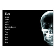 X-RAY VISION SKELETON SKULL - ORIGINAL BUSINESS CARD TEMPLATE