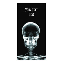 X-RAY VISION SKELETON SKULL - ORIGINAL PERSONALIZED PHOTO CARD