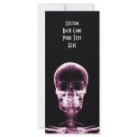 X-RAY VISION SKELETON SKULL - PINK rack cards
