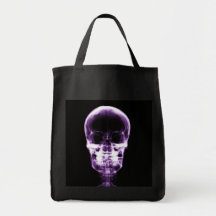 X-RAY VISION SKELETON SKULL - PURPLE BAGS
