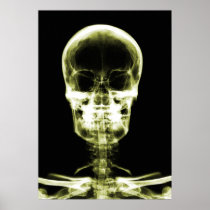 X-RAY VISION SKELETON SKULL - YELLOW