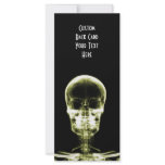 X-RAY VISION SKELETON SKULL - YELLOW rack cards