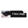 Xander 4 copy, I love dogs Bumper Sticker