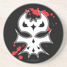XenoSkull Alien Skull with Blood Splatters Coaster