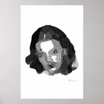 "XGirlfriend" decoupage by Matt Cupan Poster