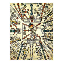Xiuhtecuhtli Aztec Death God Post Card
