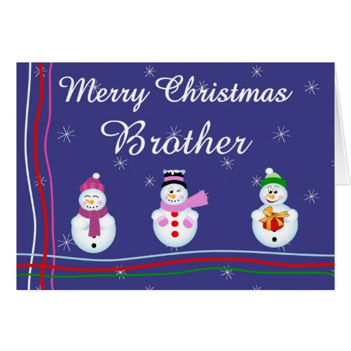 Xmas brother card