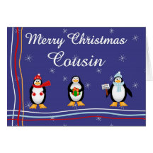 Xmas Cousin Greeting Cards