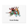 Xmas Disability Hound Postcard