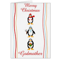 Xmas godmother greeting cards