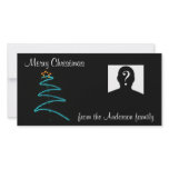 xmas green tree photo cards