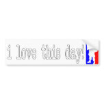 (xmas) i love this day! bumper stickers