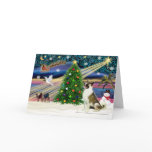 Xmas Magic-Akita brwn-white cards