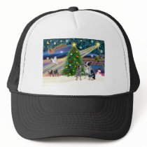 Xmas Magic-Aussie Cattle Dog pair Mesh Hats