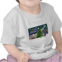 Xmas Magic-Aussie Cattle Dog pair Tshirts
