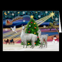 Xmas Magic - Mama Llama and Baby cards