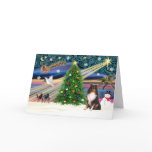 Xmas Magic-SHELTIE-Tri cards