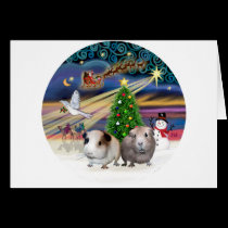 Xmas Magic -T wo Guinea Pigs cards